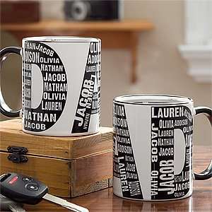   Day Gifts   Personalized Coffee Mugs for Dad   Repeating Names