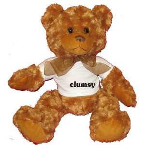  clumsy Plush Teddy Bear with WHITE T Shirt Toys & Games