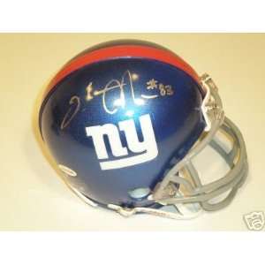 Sinorice Moss Autographed NY Giants Riddell Mini Helmet