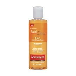    Neutrogena Rapid Clear 2 in 1 Fight and Fade Toner, 8 Ounce Beauty