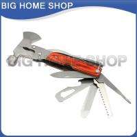 Multi function tool includes hammer, claw, knife, sawtooth, opener 