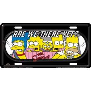 Simpsons Family License Plate Tag   Metal
