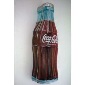  COLLECTIBLE  Coca Cola Bottle Tin    9.5 tall, 1.75 deep 