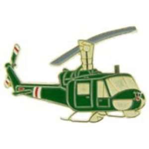  UH 1 Huey Helicopter Pin Green 2 1/8 Arts, Crafts 
