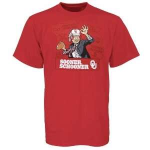 ESPN College Gameday Oklahoma Sooners Crimson Corso Headgear T shirt 