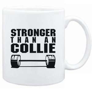    Mug White  STRONGER THAN A Collie  Dogs