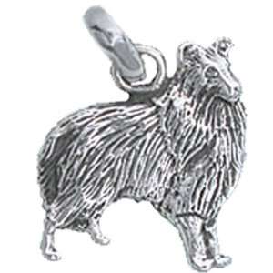  Lassie Collie Sterling Silver Hand Made Pet Jewelry Charm 