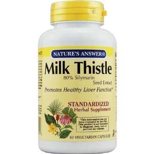  Natures Answer Standardized Extract Supplement Milk Thistle 