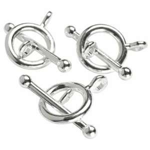  Connect Jewelry Beads & Findings  silver Toggle Clasps 3 