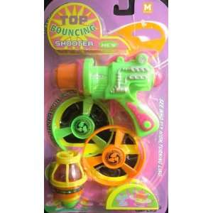    Top Bouncing Shooter/Launching Gun Fly Disc Set Toys & Games