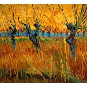  Van Gogh   Pollard Willows With Seting Sun Kitchen 