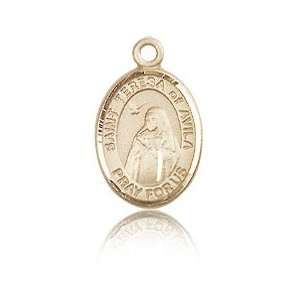  14kt Yellow Gold 1/2in St Teresa of Avila Charm Jewelry