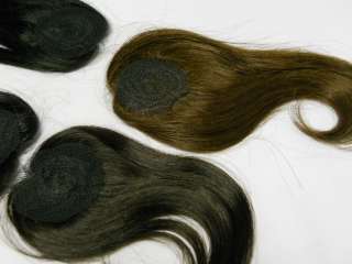   HUMAN HAIR CLOSURE CROWN PIECE SEW OR GLUE 100% YAKI CLOSURE  