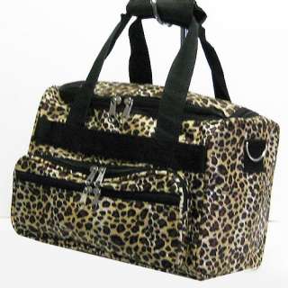 LEOPARD ANIMAL DUFFLE BAG LUGGAGE CARRY ON OVERNIGHT S  