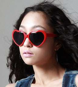 Brand New Fashion Novelty Heart Shape Sunglasses h138  