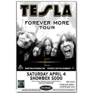  Tesla Poster   Concert Flyer   Wht
