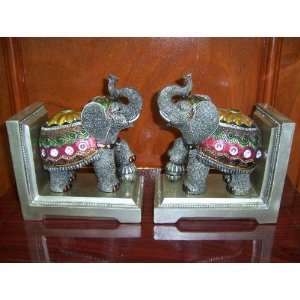 Thai Indian Elephant Figurine, Book stopper and Paper 