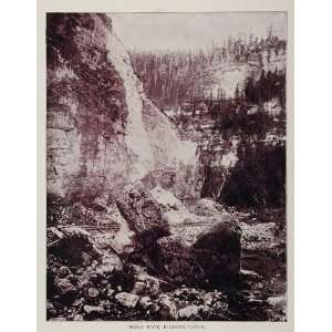  1893 Duotone Print Signal Rock Elkhorn Canyon J.W. Buel 