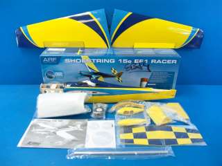 flite Shoestring 15e ARF Electric R/C RC Airplane Kit EFL4205 Racer 