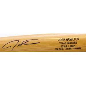   Hamilton Signed Bat w/ MVP Stats Engraved   GAI   Autographed MLB Bats