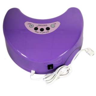   Cure Curing Nail Polish Timer Dryer Lamp Light Spa tool Purple  