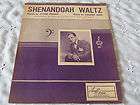 Tommy Tucker Shenandoah Waltz Words Clyde Moody Music Chubby Wise 1947 