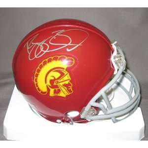 Reggie Bush USC Trojans NCAA Hand Signed Mini Football Helmet