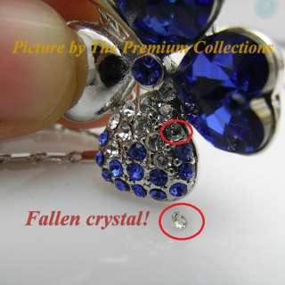 Some people, to lower the cost, use fake Swarovski crystals with only 