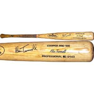  Alan Trammell Autographed Game Used Cooper Pro 100 Bat 