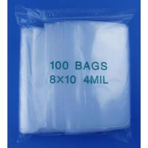    100 Pack   Clear Zipper Bags 8 X 10 (Made in USA) Electronics