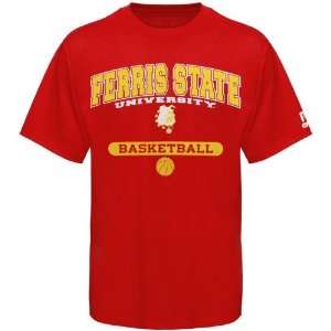 NCAA Russell Ferris State Bulldogs Crimson Basketball T shirt
