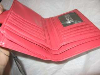 Kenneth Cole NY Orange Glaze Leather Credit Card Wallet  