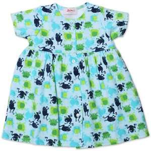  Zutano Short Sleeve Baby Dress   Froggies   24 Months 