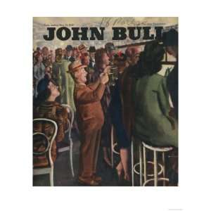 John Bull, Alcoholic Short Men Queues Magazine, UK, 1946 
