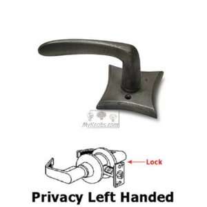     privacy left handed smooth lever with concave