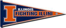 Illinois Fighting Illini Pennant New NCAA Full Size  