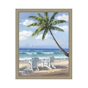  Hidden Beach Framed Canvas Giclee