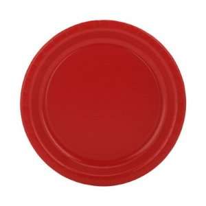  Paper Plates   Lunch, 7 Diameter, Classic Red, 24 Per Pack 