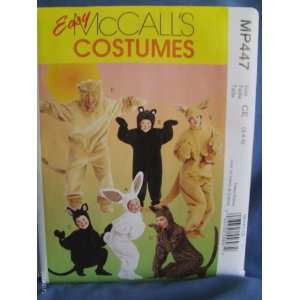  Easy McCalls Costumes MP447 Kids Animal Patterns size CE 