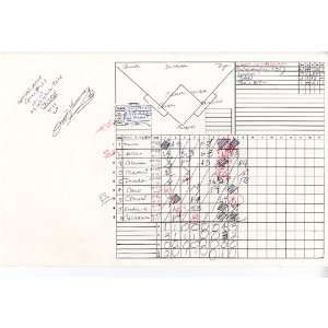   /Signed Scorecard Yankees at White Sox 4 22 2008