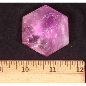  Amethyst 5 sided Pentagon Stars (3/4   1)   1pc 