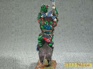 WDS Pro painted Savage Orc Great Shaman on War Boar i66  