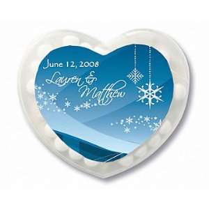   Ornament Design Personalized Heart Shaped Mint Conta (Set of 24