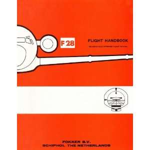  Fokker F 28 Aircraft Flight Handbook Manual Sicuro 