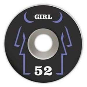 Girl Skateboard Knockout Skateboard Wheel   52mm   4 Pack  