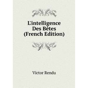  Lintelligence Des BÃªtes (French Edition) Victor Rendu Books