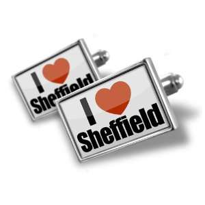 Cufflinks I Love Sheffield region Yorkshire and the Humber, England 