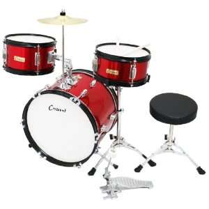  Crescent Red Metallic 16 Inch Beginner Junior Drum Set 