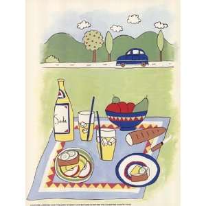    Country Picnic   Poster by Lorraine Cook (9x12)