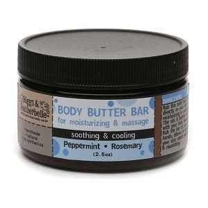   Soothing & Cooling Body Butter Bar, Peppermint Rosemary, 2.5 oz